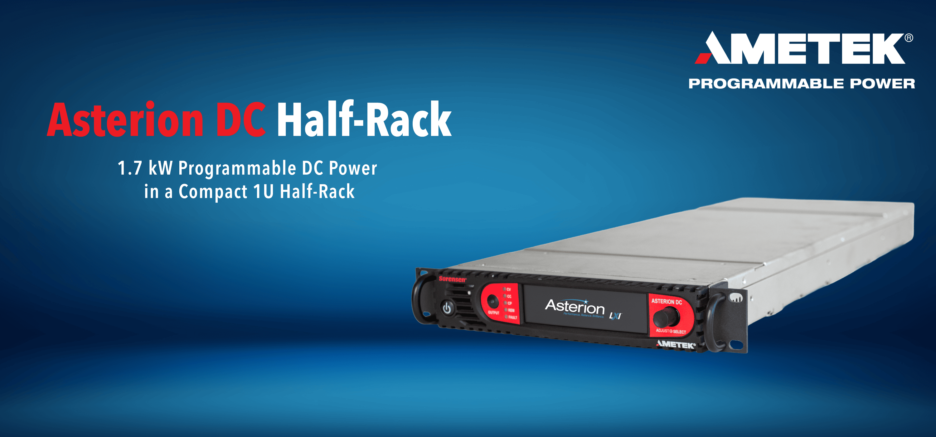 Asterion Half-Rack Programmable DC Power Supply Unit
